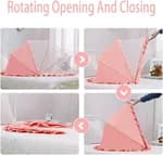 Portable Foldable Baby Mosquito Net - Instant Pop-Up Breathable Mesh Bed Tent & Insect Protection for Infants