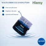 Hiemy Niacinamide Cleansing Pads – Pore Refining & Brightening Treatment (50 Pads)