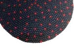 Handmade Navy Blue Felt Ball Carpet (100cm Round) - 100% Pure New Zealand Wool Rug