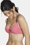 Zivame Push Up Wired Medium Coverage T-Shirt Bra-Coral