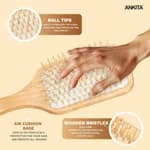 Wooden Paddle Detangling Hairbrush for Women