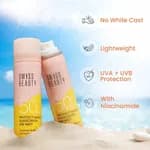 Sun spray | Swiss Beauty Sunscreen Air Mist | SPF 50 PA+++ | With Niacinamide | UVA+UVB Protection For All Skin Type | Even Over Makeup | For Face & Body | 80ml