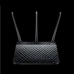 ASUS RT-AC53 AC750 Dual Band WiFi Router with high power design, VPN server and time scheduling