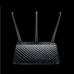 ASUS RT-AC53 AC750 Dual Band WiFi Router with high power design, VPN server and time scheduling