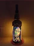 Bob Marley Printed Handmade Craft Bottle With Night Lamp - Unique Gift Item