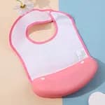 2 Pcs Waterproof Silicone Baby Feeding Bib Set with Crumb Catcher/Lyare