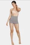 Zivame Tummy Control Midwaist Boyshort Panty For Women - Grey