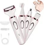 4-in-1 Electric Women\'s Shaver – USB Rechargeable Hair Remover for Eyebrow, Nose, & Body