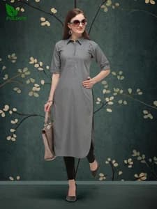 Fuloos Classic Kurti in Cotton for Women #1003