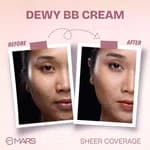 MARS Dewy BB Cream – 40g | 01-PORCELAIN | Natural Glow, Hydration & Long-Lasting Smooth Finish