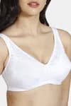 Zivame Basics Double Layered Non Wired 3/4th Coverage Sag Lift Bra-White
