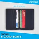 Hammonds Flycatcher Blue Unisex Genuine Leather Card Holder - Purse | Wallet For Men And Women | Card Holder
