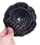 Synthetic Claw Clip Hair Bun Extension – Messy Chignon Hairpiece for Women & Girls