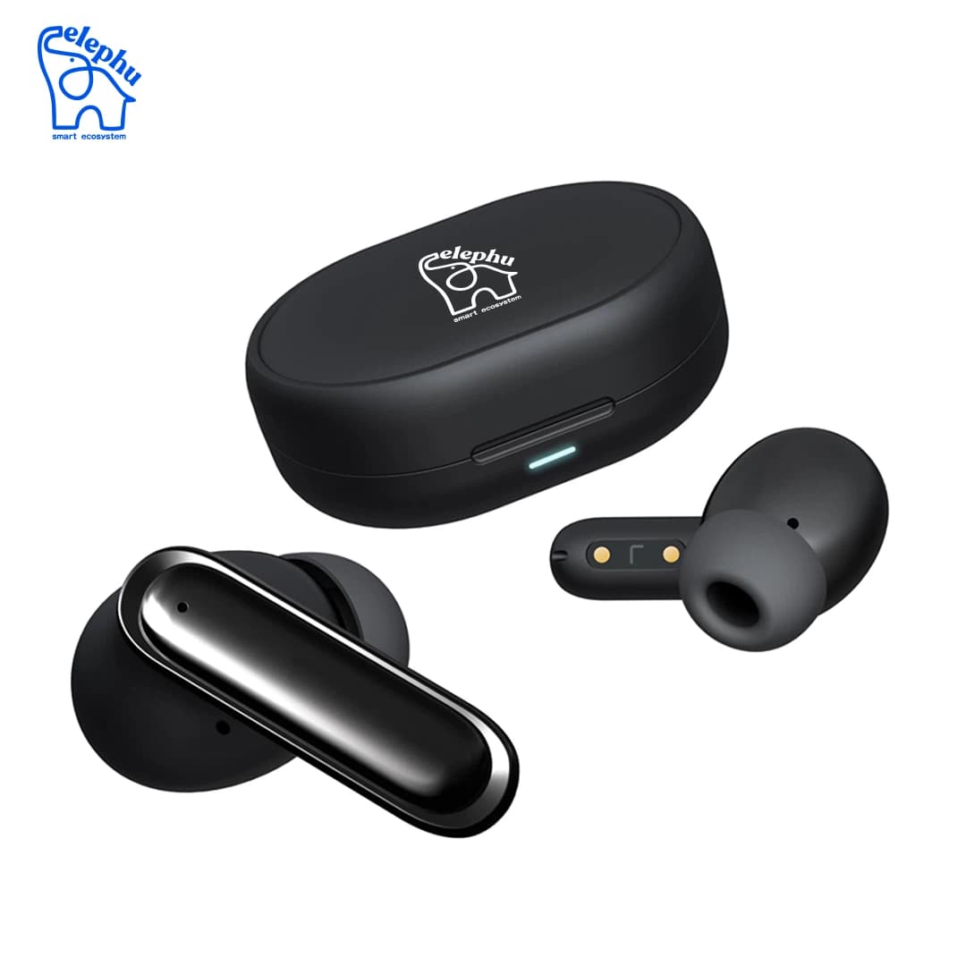 Elephu Rizz 3012 Earbuds | 50 Hours Playback| Rapid Charging|Environmental Noise Cancellation| 4 Mics| Dual Pairing| Game Mode