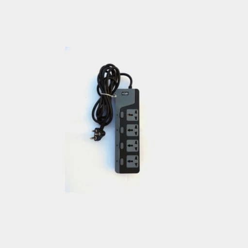 xLab 4 Universal Sockets - 2.5 Meters, Pure Copper Power Extension Cord with 4 Individual Switches (XEC-440N25)