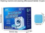 Generic Washing Machine Cleaner Effervescent Tablets - 12 Pcs Set for Drum & Tub Deep Cleaning
