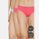 Zivame Bikini Low Rise Anti-Microbial Panty (Pack of 3) For Women - Fruit Blue Dove