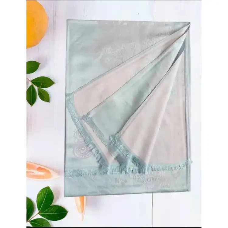 Soft Floral Ethnic Weave Design Fashionable Pashmina Shawls For Women