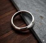 PURE SILVER PLAIN FINGER RING FOR UNISEX
