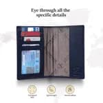 Hammonds Flycatcher Croco Blue Passport Holder