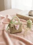 1pc Mini Bag Keychain, PU Leather Bag Charm, Macaron Multi-Color Mini Coin Purse, DIY Wallet Making