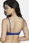 Zivame Star Strap Padded Non Wired 3/4th Coverage T-Shirt Bra-Sodalite Blue