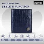 Hammonds Flycatcher RFID Protected CROCO Leather Wallet For Men