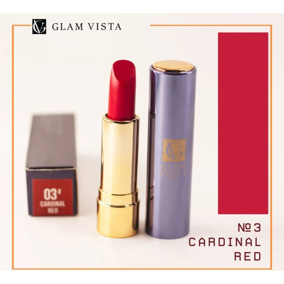 GLAM VISTA Non Transfer Lipstick - 4 Gm