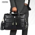 Hammonds Flycatcher Black Genuine Leather Bag For Men
