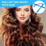 Plastic Hair Perm Rods Set – Heatless Hair Curlers & Rollers with Rubber Band for Women 10Pcs