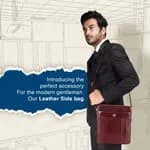HAMMONDS Flycatcher Genuine Leather Sling Bag, Stylish and Spacious Side Bag, Crossbody Bag for Daily Use, Travel, Adjustable Strap, 1 Year Warranty - Brown