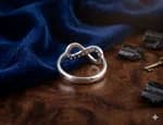 PURE SILVER INFINITY RING FOR WOMEN 19