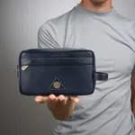 Hammonds Flycatcher Genuine Leather Toiletry Bag