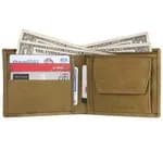 Hammonds Flycatcher Rfid Protected Moss Green Vintage Leather Wallet For Men