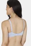 Rosaline Essentials Double Layered Non Wired 3/4th Coverage Bra - Blue Heron