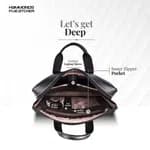 Hammonds Flycatcher Black Genuine Leather Bag For 13 inch Laptop