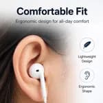 Elephu TuneZ 1010 Earphones| Type Lightning/Iphone | 3 button controller with MIC| Hi-Res audio| Deep Bass| Stereo sound