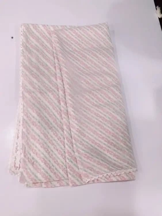 Traditional Mulmul Dhaka Shawl With Boarder