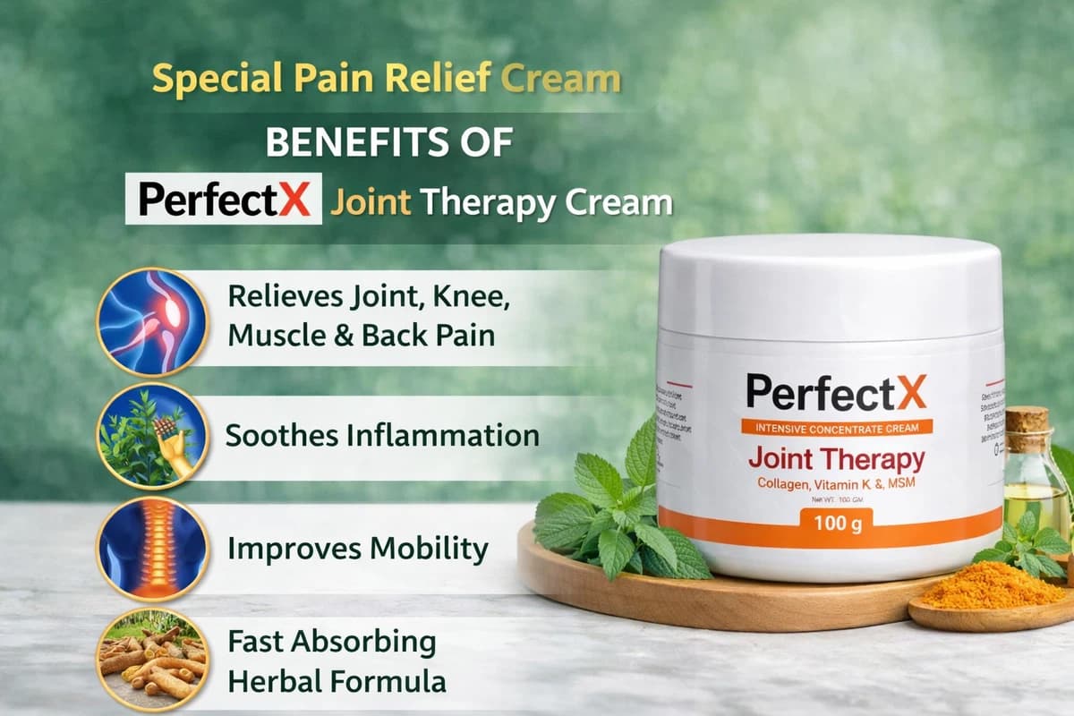 PerfectX Joint & Bone Therapy Cream 100g | Special Pain Relief Cream | Knee, Back & Muscle Pain Relief | Original Indian Formula