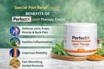 PerfectX Joint & Bone Therapy Cream 100g | Special Pain Relief Cream | Knee, Back & Muscle Pain Relief | Original Indian Formula