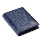 Hammonds Flycatcher Rfid Protected Blue Leather Wallet For Men