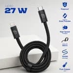 Elephu Data cable Braidy series 567| Type C to Lightning/Iphone)| fast charging| high speed data transfer| Fabric braided cable| Integrated IC chips| aluminum tip| pure copper wire