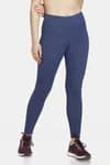 Zelocity Mid Rise Nouveau Stretch Legging For Women - Blue Pt Melange