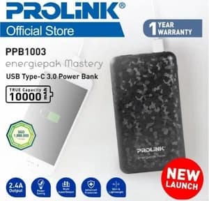 Prolink Power Bank 10000mAh USB & Type C - PPB1003