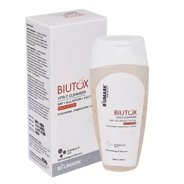 Biutox Vitamin C Cleanser – 100ml – Advanced Dermatological Skincare for Brightening, Anti-Aging & Even Skin Tone – Deep Cleansing for Radiant, Youthful Skin