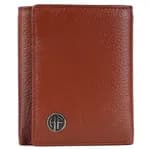 Hammonds Flycatcher Genuine Leather Brown Trifold Wallet For Men