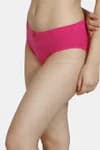 Zivame Anti-Microbial Low Rise Hipster Panty (Pack of 2) For Women - Pink Red