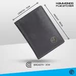 Hammonds Flycatcher Grey Unisex Genuine Leather Card Holder