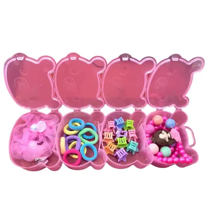 Multi Color Rubber Band And Clip 1 Packet For Ladies
