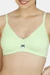 Zivame Modern Grounds Padded Non Wired 3/4th Coverage T-Shirt Bra - Green
